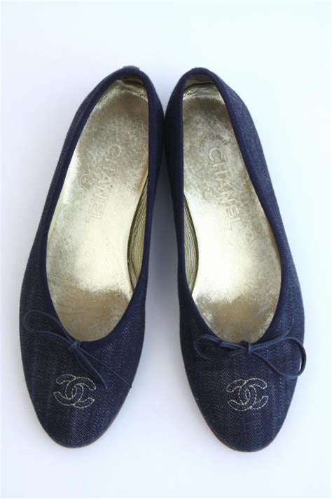 chanel denim ballet|chanel ballet flats reviews.